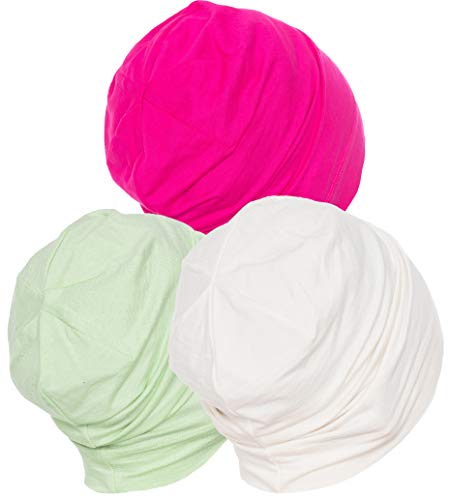 41BYQlzAleL.jpg Deresina Gorro de bambú Unisex para quimio Uso en Interior Fucsia