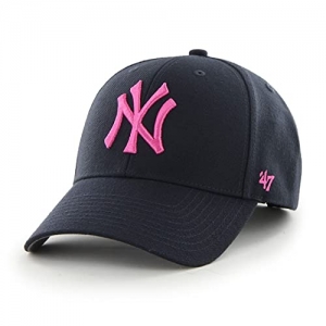 47 York Yankees Adjustable Cap MVP MLB Navy Pink