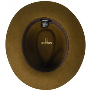 BRIXTON Wesley Packable Fedora Sombrero de Vestir Unisex Adulto Coffee