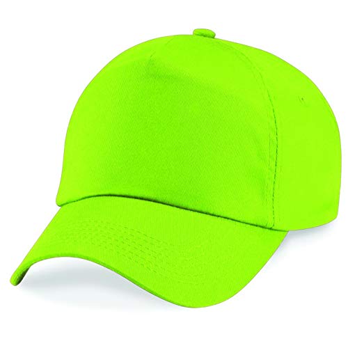 41ByHJRhBEL.jpg Beechfield - Gorra Visera Básica - 5 paneles Azul