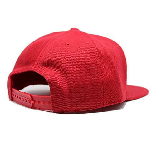 41CJ02BMG7EL.jpg Surf Monkey Gorra Full Patch Snapback Kid - Surf Monkey - Gorra de béisbol para Niños - Talla única - Cierre Ajustable Snapback - Visera Plana - Diseño 6 Paneles Rojo