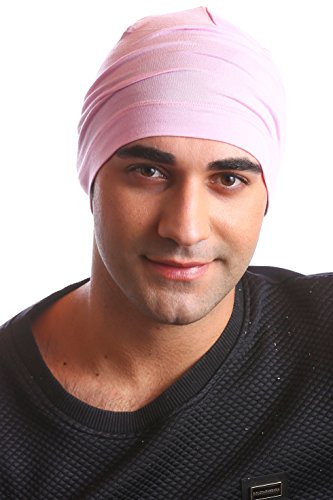 41CtRzOY12L.jpg Deresina Gorro de bambú Unisex para quimio Uso en Interior (Daisy Pink)