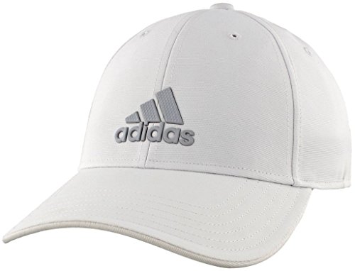 41DHgPI7T7L.jpg Adidas Gorra De Decisión Para Hombre Blanco/Gris Claro