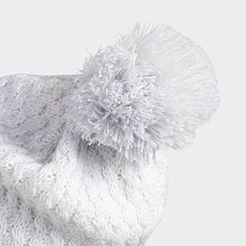 41DZhWDlFhL.jpg Adidas Twilight Ii Lurex Ballie - Gorro Para Mujer Blanco/gris plateado