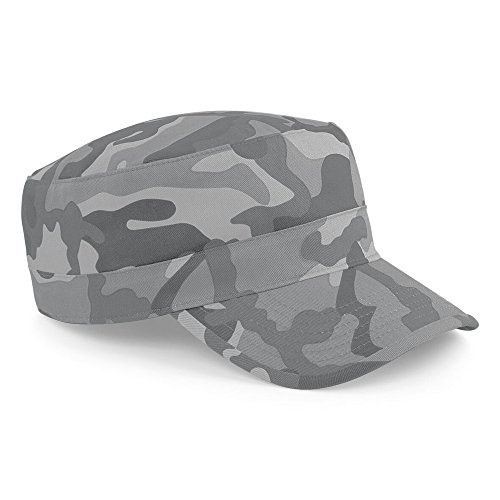 41GVh1mDnqL.jpg Beechfield - Gorra Visera Modelo camufalje armada - Caza Pesca Camuflaje ártico