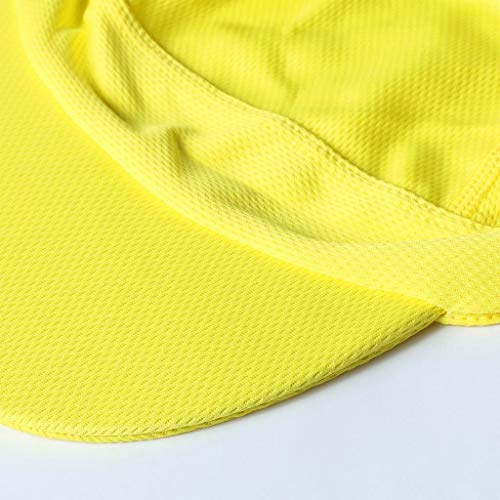 41Ge2BVXDfPL.jpg Arcweg Pañuelo de Cabeza Bandanas Verano Gorros Piratas con Visera Transpirable UV Protección UPF 50+Deportes al Aire Libre Amarillo