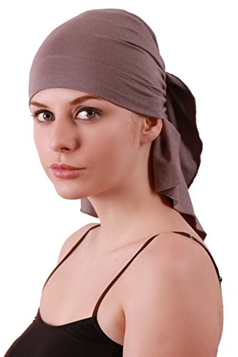 41GqBDeb6AL.jpg Deresina Headwear Bufanda para Mujer Gris