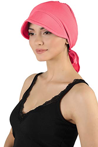 41H5ztY3Y5L.jpg Deresina Gorra Estilo Casual anudable por detrás para pérdida de Cabello Coral