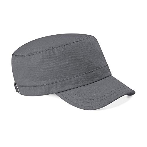 41HvHyvPAML.jpg Beechfield - Gorra Visera Modelo Ejercito - Caza Pesca (Paquete de 2) Gris grafito