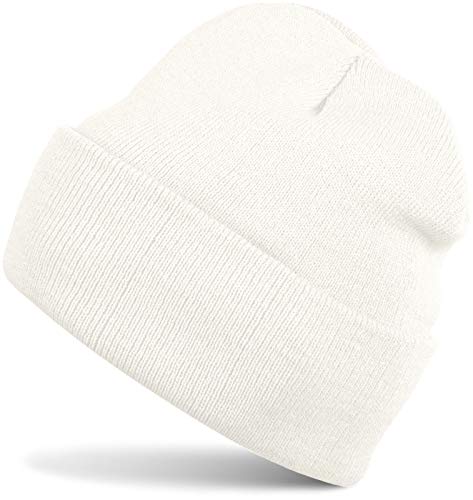 41J4qXcvxBL.jpg styleBREAKER Gorro Beanie clásico de Punto Punto Fino Doble y cálido Unisex 04024029 Blanco crema