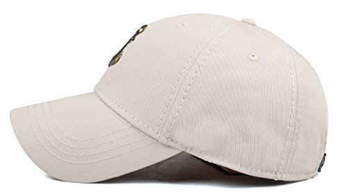 41JjAPt5ZiL.jpg CACUSS Sombrero de golf estructurado con cierre de hebilla ajustable para deportes de vela para Hombres Beige