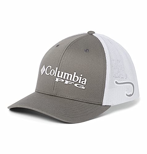 41KJj-CqYWS.jpg Columbia PFG Malla Bola Cap Unisex Color Gris Titanium Hook