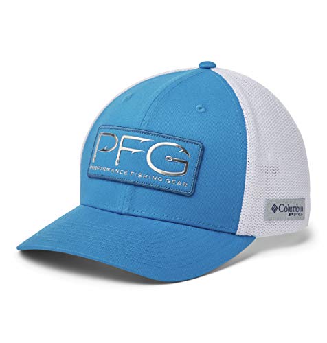 41LSYxqy24L.jpg Columbia PFG Mesh Hooks Ball Cap - PFG - Gorra de Malla con Ganchos Unisex Adulto Plata