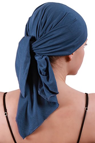 41LkMj26QiL.jpg Deresina Headwear Bufanda para Mujer Caroline Azul