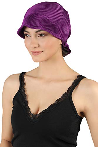 41Lmk2BrkboL.jpg Deresina Gorra Estilo Casual anudable por detrás para pérdida de Cabello Fuchia