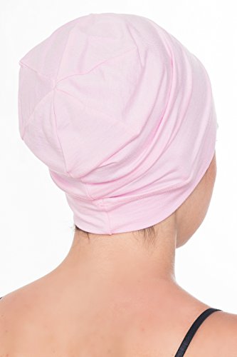 41OhxMGTdvL.jpg Deresina Gorro de bambú Unisex para quimio Uso en Interior (Daisy Pink)