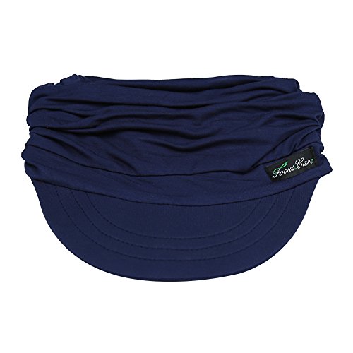 41PD7CU6B0L.jpg FocusCare Sombreros Suaves para Mujeres Chemo Gorra de béisbol de bambú Turbantes de pérdida de Cabello Navy