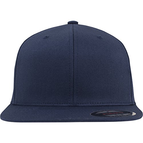 41QtbJRbeuL.jpg Flexfit Flat Visor Gorras Unisex Adulto Azul marino