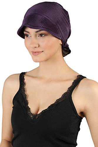 41RFt10ZMBL.jpg Deresina Gorra Estilo Casual anudable por detrás para pérdida de Cabello Mora