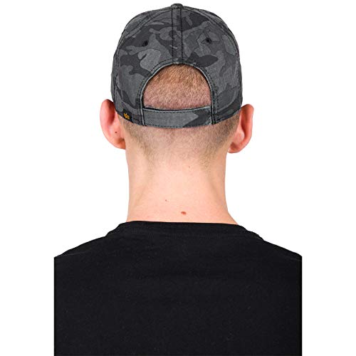 41SDRWrfFCL.jpg Alpha Industries VLC Streetwear 168903 Gorra ajustable Black Camo