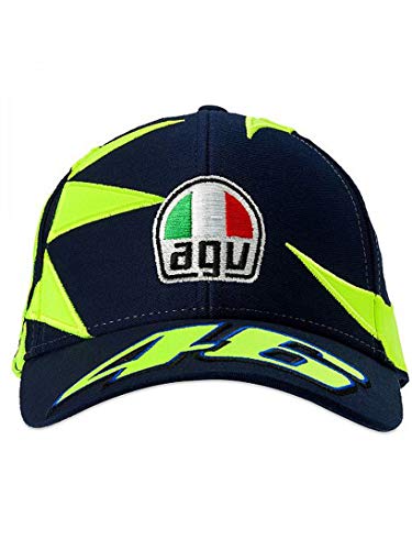 41UlvvltR3L.jpg Valentino Rossi VRKCA352802 - Gorro réplica de Casco de Sol y Luna para niño Unisex Azul Talla única