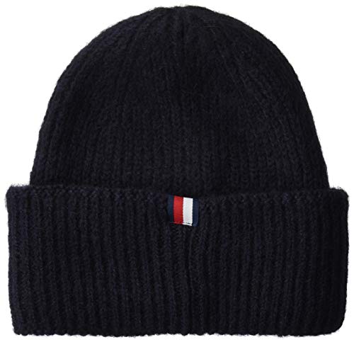 41VrCmSlqkL.jpg Tommy Hilfiger Effortless Beanie Gorro de Punto para Mujer Azul