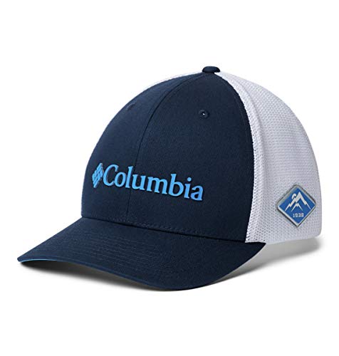 41Vt-1IFBIL.jpg Columbia PHG - Gorra de malla transpirable Azul marino Blanco