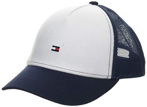 41WKalvQDQL.jpg Tommy Hilfiger Kids Patches Trucker Gorra de béisbol Unisex Adulto Azul