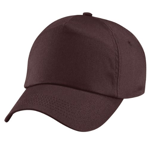 41XMVDvKTrL.jpg Beechfield - Gorra Visera Básica - 5 paneles Rosa pastel
