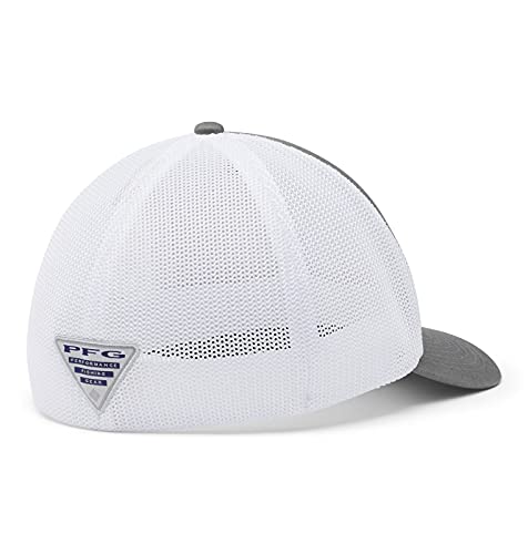 41XRvZd4vPS.jpg Columbia PFG Mesh Hooks Ball Cap - PFG - Gorra de Malla con Ganchos Unisex Adulto Titanium Silver