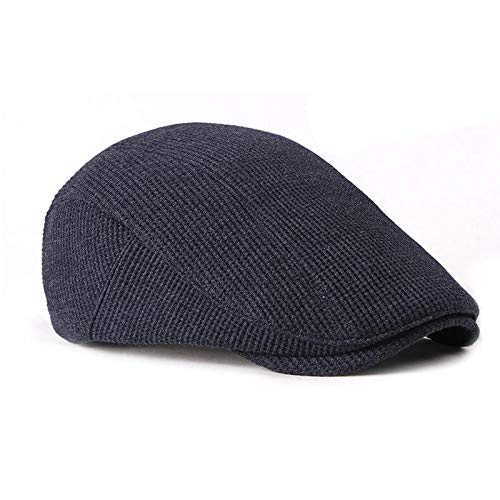 41XXF8HIfmL.jpg Adantico Unisex de la Boina Gorra de Invierno Sombrero de Punto Azul oscuro