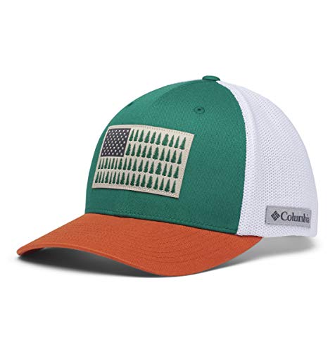 41XfUyQiLHL.jpg Columbia Mesh Tree Flag Ball Cap - Turbantes Hombre Verde