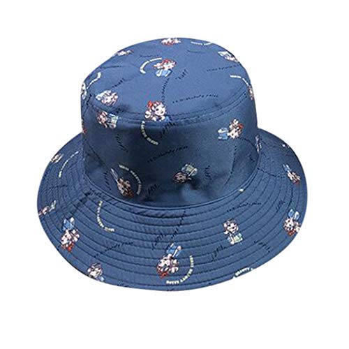 41bTHWsTrEL.jpg Negro Pamela Sombrero Niña Casual Doble Cara Plegable Plegable Doble Cara Vestir Visera Sombrero Enrollable Lindo y Respirable Al Aire Libre Camping Viajar Sombrero Verano Playa Sombrero Azul