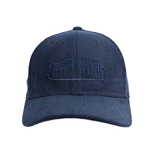 41bouBybLdL.jpg Von Dutch Gorra azul de terciopelo para béisbol de Peter Azul