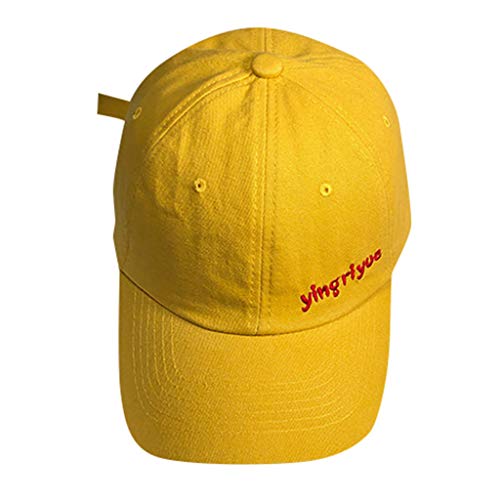 41c0WwCHrxL.jpg Negro Gorra de Béisbol Ajustable Moda Unisex Bordado Liso Respirable Gorra de Color Sólido Deportiva Caza Pesca Actividades al Aire Libre Casual Hip Hop Sombrilla Sombreros Multicolor A