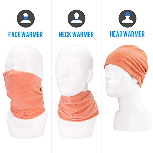 41cHw15y4gL.jpg Arcweg Gorro de Invierno Calentador Tubo Bufanda Elástico Térmico Transpirable Esquí Ciclismo Running Rosa naranja