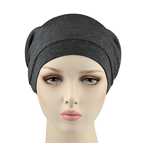 41cI-y-uGhL.jpg Niñas Raso Forrado Slouchy Gorrita Tejida con Prima Banda elástica Gris oscuro