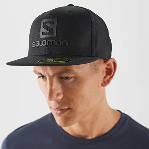 41g8ovRbBGL.jpg Salomon Logo Cap Flexfit - Gorra Hombre Black