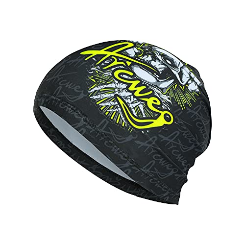 41gIt10fduS.jpg Arcweg Gorra Ciclismo Run Moto Skull para Hombres Suave Transpirable Negro