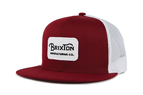 41gYBmpPCYL.jpg BRIXTON Grade Mesh Cap Gorro Unisex Adulto Rojo Blanco Negro
