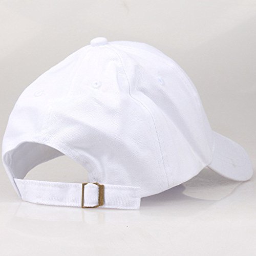 41hnRrS1tKL.jpg Negro Gorra de Hombre y Mujer Sombrero de Sol de Letra Print Gorra de Béisbol Color Sólido Ajustable Protección Solar Protector Solar Adecuado para Golf Béisbol Actividades Al Aire Libre. Blanco