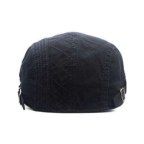 41igRtNB3DL.jpg Adantico Unisex Boina Sombrero Negro
