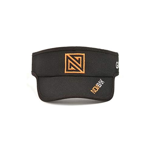 41jI8wVt0wL.jpg Nonbak Visera/Visor Unisex Talla única Muy Ligera Running, Deportes Outdoor Negra-naranja