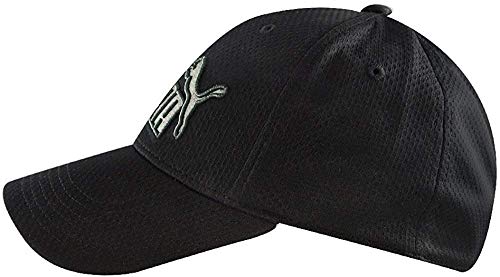 41jt-HKdCtL.jpg PUMA Gorra de ajuste elástico para hombre Negro Gris