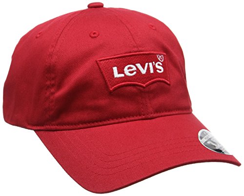 41ky9f6JaXL.jpg Levi's Big Batwing Flex Fit Gorra Hombre Rojo