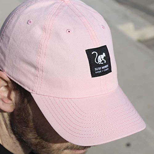 41l62ucma3L.jpg Surf Monkey Gorra Beisbol Classic Surf Monkey - Gorra Dad de Sarga sin Estructura Rosa