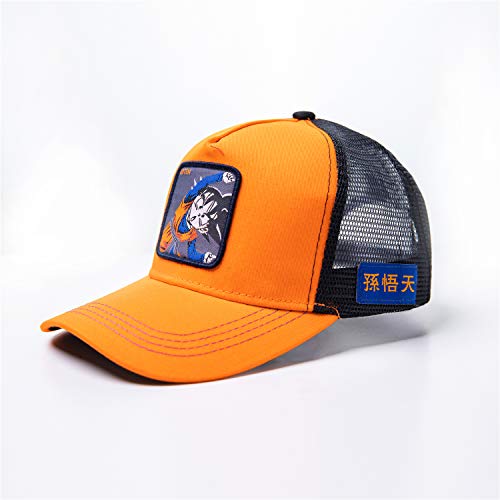 41lK4ahOINL.jpg Buzzz Gorra Trucker para Hombre Dragon Ball Dibujos Animados Transpirable Unisex Ajustable Son Goten