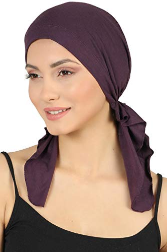 41mOs3EWilL.jpg Deresina Bandana de algodón con Nudo para pérdida de Cabello Mulberry