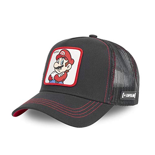 41nDw1k2BiPL.jpg Capslab Mario Super Mario Trucker Cap Talla única