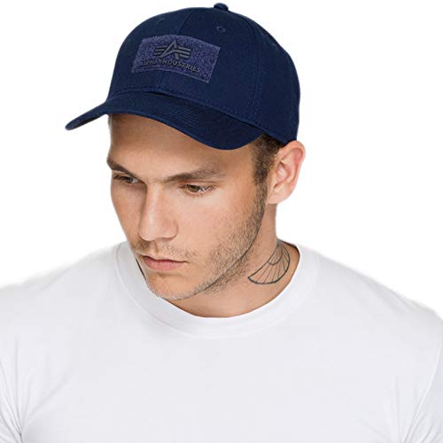 41nKvB2B8buL.jpg Alpha Industries VLC Streetwear 168903 Gorra ajustable Azul